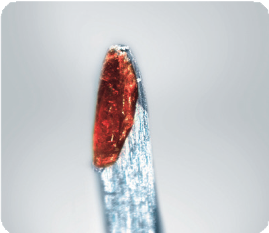 Vrh lancete nakon 4 upotrebe