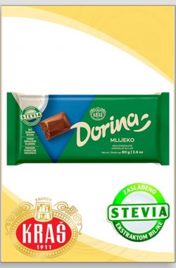 DORINA STEVIA mlečna čokolada