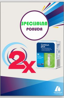 Contour® Plus test trake 2xa50