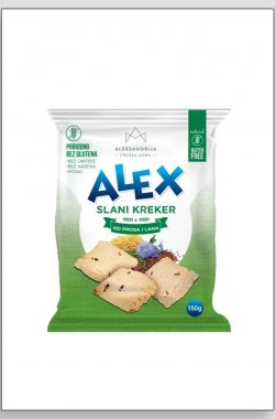 ALEKSANDRIJA krekeri od prosa i lana 150g